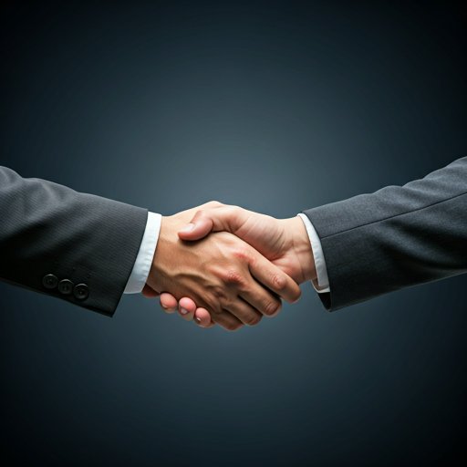 Gente estrechando la mano